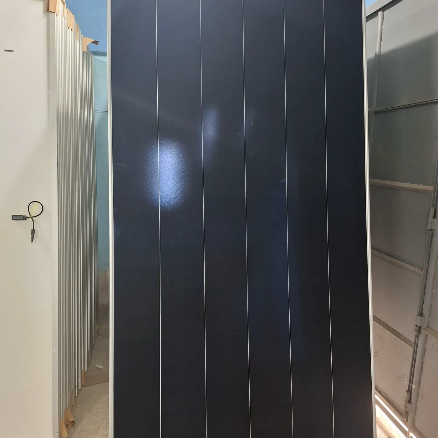 Close view of a solar panel